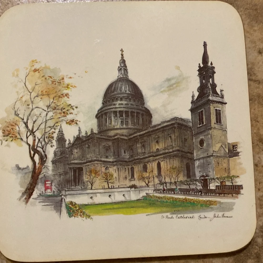 Vintage Clover Leaf London Coaster Set - Picture 8 of 10